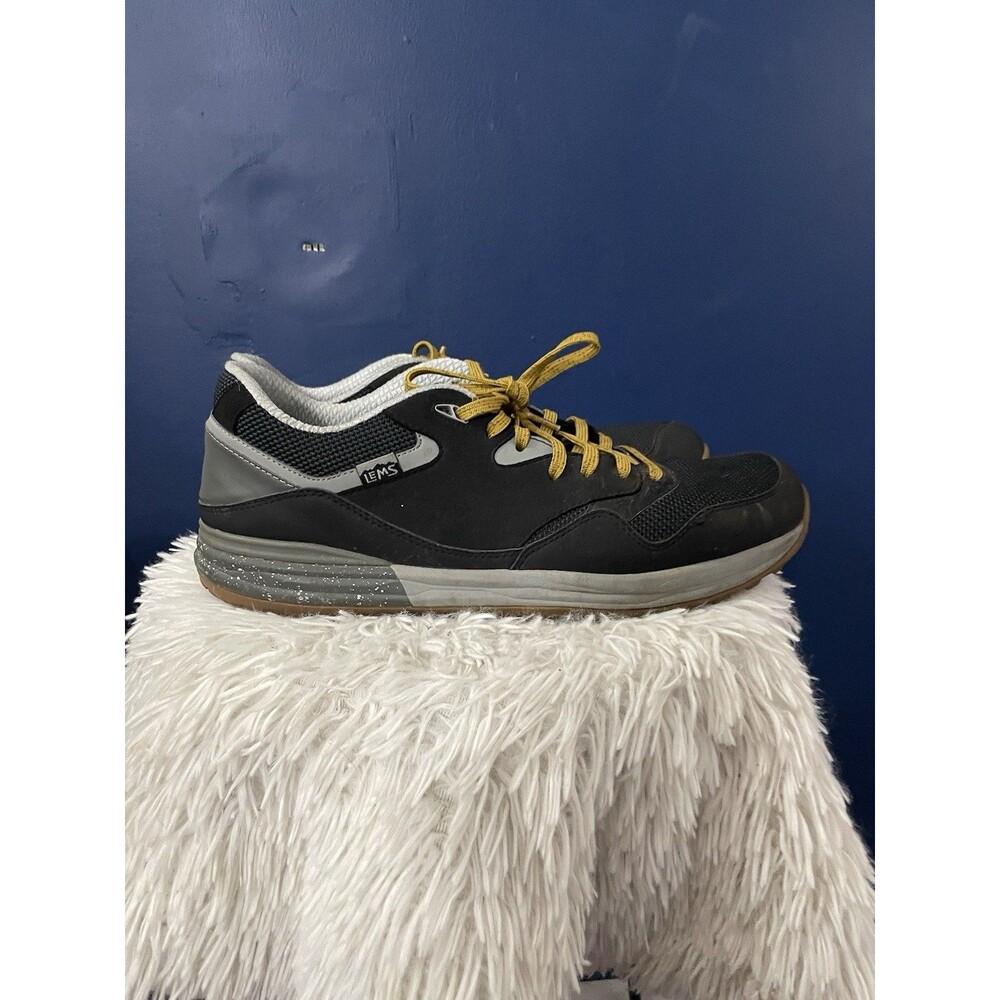 LEMS Trailhead Mens 14 Onyx Black Low Top Lightweight Hiking Sneakers Shoes